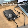 Nevamel HOCO Q19 Lucky 10000mAh 30W Dijital Göstergeli Kablolu Powerbank-(5775)