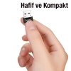 Nevamel HOCO UA6 Erkek USB to Dişi Type-C Dönüştürücü Çevirici Adaptör-(5775)