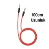 Nevamel HOCO UPA11 3.5mm AUX to AUX Ses Aktarım Kablosu 1mt-(5775)