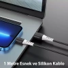 Nevamel HOCO X82 iPhone Lightning to USB 2.4A Silikon Data ve Şarj Kablosu-(5775)