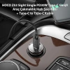 Nevamel® HOCO Z53 Sight Single PD30W Type-C Girişli Araç Çakmaklık Hızlı Şarj Aleti + Type-C to Type-C Kablo-(5775)