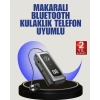 Nevamel İçi Sarılabilen Kablo ve Yaka Klipsli Bluetooth Kulaklık