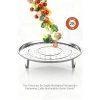 Nevamel® Inox Çelik Ayaklı Buharlı Pişirme Aparatı - 28 cm Çok Amaçlı Tencere İçi Haşlama Standı