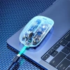 Nevamel İNPHİC X5 Kablosuz Fare Şarj Edilebilir Sessiz Kullanım 2.4G Transparan USB Mouse-(5775)