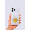 Nevamel® iPhone 17 Pro Max Kartlıklı Gülücük Desenli Kılıf