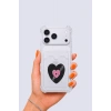 Nevamel® iPhone 17 Pro Max Kartlıklı Vinly Desenli Kılıf