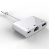 Nevamel İPhone/İPad 3İN1 Ethernet RJ45 Ve Usb Kamera Adaptörü NK107-(5775)