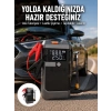 Nevamel® Işıklı Hava Kompresörlü Taşınabilir Akü Takviye Ünitesi Yeni Nesil