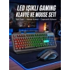 Nevamel® Işıklı Oyuncu Q Klavye Mouse Seti Siyah Gaming Oyuncu Klavye Yeni Nesil