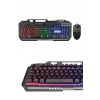 Nevamel® Işıklı Oyuncu Q Klavye Mouse Seti Siyah Gaming Oyuncu Klavye Yeni Nesil