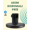 Nevamel® Isıya Dayanıklı PC Gövdeli Akım Korumalı Priz 4 USB