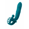 Nevamel® Jos Mija Up&Down Fonksiyonlu Ve Halkalı Uyarıcılı Vibratör, Silikon, Yeşil, 19 Cm