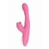 Nevamel® Jos Monti Hareketli Dilli Ve Titreşimli Top Başlıklı Vibratör, Silikon, Pembe, 24 Cm
