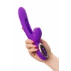 Nevamel® Jos Pitti Silikon Mor 24Cm Dil Vibratör Vakum Stimülasyon Seks Oyuncakları Kadınlar Için