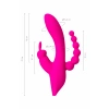 Nevamel® Jos Spanky Üçlü Vibratör, Silikon, Pembe, 21 Cm