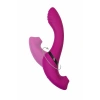Nevamel® Jos Vakum Uyarımlı Döner Vibratör Spinser, Silikon, Mor, 23 Cm