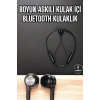 Nevamel Kablolu Boyun Askılı Dijital Göstergeli Bluetooth Kulaklığı 60 Saat