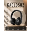 Nevamel® Kablosuz Bluetooth Kulaklık Kulak Üstü Mikrofonlu 5.0 Bluetooth ANC Özelliği