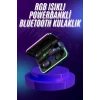Nevamel Kablosuz Bluetooth Kulaklık Rgb Gaming Oyuncu Kulaklığı Gecikme Önleyici