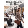 Nevamel® Kablosuz Bluetooth Spor Kulaklığı Güvenli Tutuşlu Dijital Ekranlı Şarj Kutusu