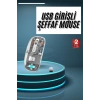 Nevamel Kablosuz Mouse Fare Şarjlı Bluetooth Wireless Çift Modlu Sessiz