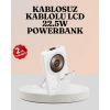 Nevamel® Kablosuz ve Kablolu Şarj Destekli Taşınabilir Powerbank