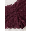 Nevamel® Kadın Bordo Dantelli & Kurdelalı Sütyen Külot Takımı H110383