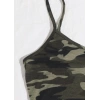Nevamel® Kadın Kamuflaj Desenli Askılı Crop Top ve Şortlu Gecelik Takım