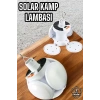 Nevamel Kamp Lambası Işıldak Beyaz Işık Güneş Enerjili Solar Aydınlatma 5 Kanatlı Katlanabilir