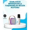 Nevamel® Karaoke Mikrofon Hoparlör Seti Bluetooth Kablosuz Taşınabilir