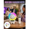 Nevamel® Karaoke Özellikli Astronot Bluetooth Hoparlör Kablosuz Mikrofonlu