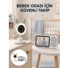 Nevamel® Karşılıklı Sesli Bebek Kamerası 4x Zoom Sıcaklık Sensörlü Yeni Nesil