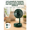 Nevamel® Katlanabilir Usb Şarjlı Masaüstü Soğutucu Mini Fan Telefon Tutucu
