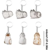 Nevamel® Kedi Şeffaf Anı Anahtarlık - Kedi Figürlü - Karışık Model
