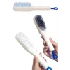 Nevamel® Kendi Kendini Temizleyen Otomatik Tuşlu Saç Tarağı Dolaşık Açıcı Masaj Fırçası Silikon Fırça