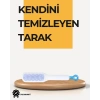 Nevamel® Kendi Kendini Temizleyen Saç Tarağı – Anti-Statik Silikon Uçlu ABS Malzeme 22x4 cm