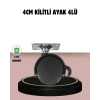 Nevamel® Kilitli 4 cm Tekerlek Ayak 4’lü Set Zemin Koruyucu