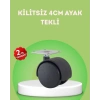Nevamel® Kilitsiz 4 cm Mobilya Ayağı Tek Adet Pratik ve Dayanıklı