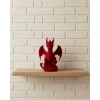 Nevamel® Kırmızı Ejderha Biblo 12 cm Dekoratif Fantastik Obje Hediyelik Süs Eşyası
