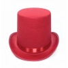 Nevamel Kırmızı Fötr Şapka Sihirbaz Şapkası