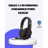 Nevamel® Kırmızı Kulaklık Mikrofonlu Ayarlanabilir Konforlu Tasarımlı