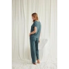 Nevamel® Kısa Kollu V Yakalı Dantelli Pijama Takımı