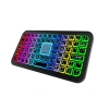 Nevamel® Kompakt Siyah RGB Işıklı Bluetooth Mini Klavye