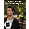 Nevamel® Kulak İçi Bluetooth Kulaklık Ekranlı Müzik Dinleme Çağrı Cevaplama Siyah Yeni Nesil