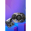 Nevamel® Kulak İçi Kablosuz Bluetooth Kulaklık ve NFC ve GPS Özellikli Akıllı Saat Alarm ve Titreşim