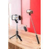 Nevamel Kumandalı Tripod Telefon Tutucu Selfie Çubuğu 360 Derece Dönebilen