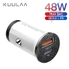Nevamel KUULAA 42W USB + Type-C Çift Çıkışlı Mini Hızlı Araç Şarj Cihazı-(5775)