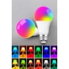 Nevamel Led Ampul Enerji Dostu RGB Işıklı 100W Led Işık