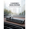 Nevamel® LED Işıklı Araç Ön Cam Telefon Numarası Gösterme Aparatı + 3 Seviyeli Hava Nemlendirici Yeni Nesil