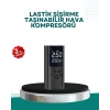 Nevamel® LED Işıklı Dijital Hava Pompası Araba Bisiklet Uyumlu
